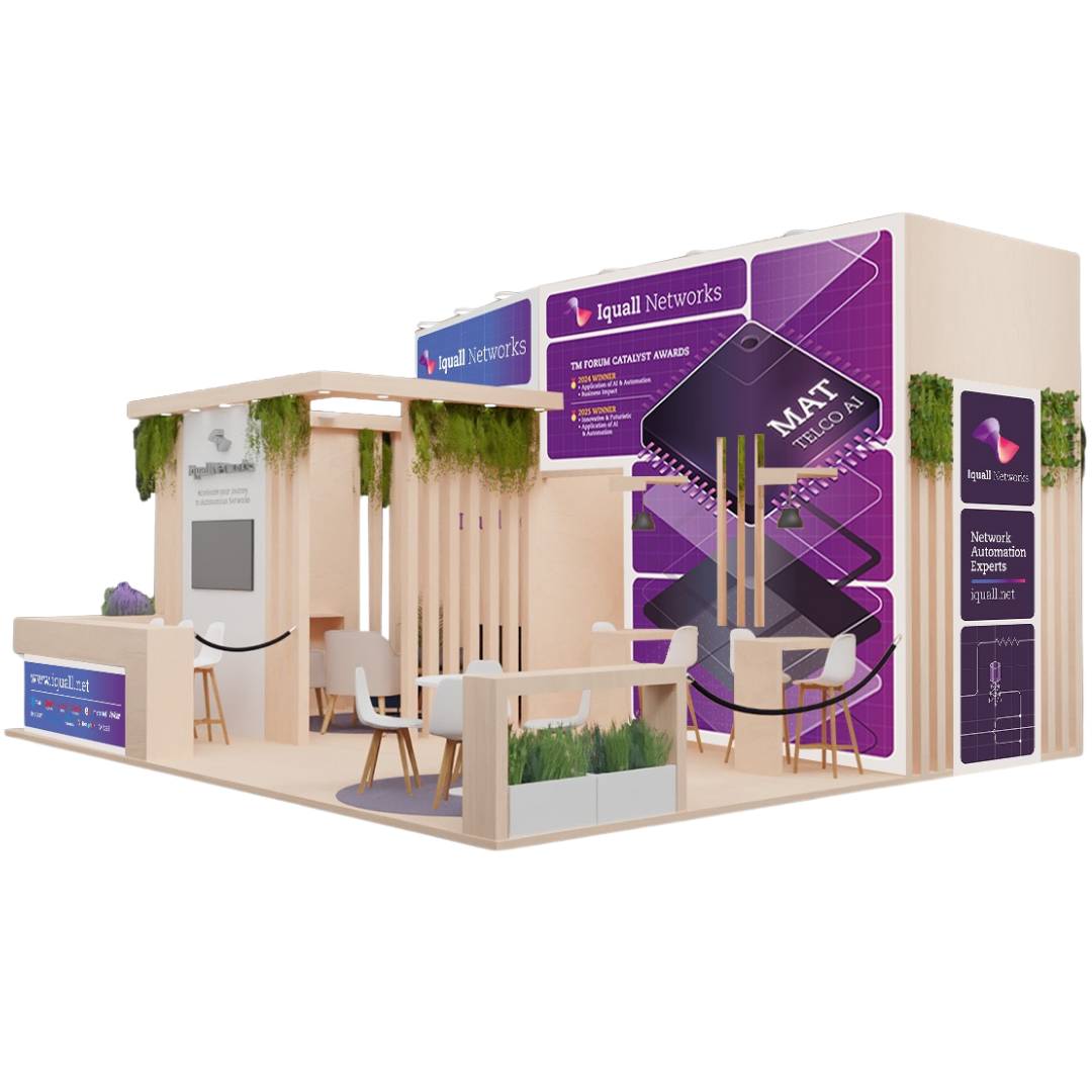 Estande Youcast × Iquall Networks - MWC Barcelona 2026